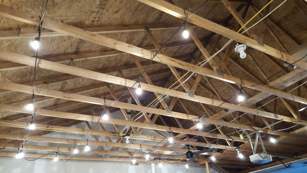 We Added String Lights in the Garage! A Slightly Better Wife